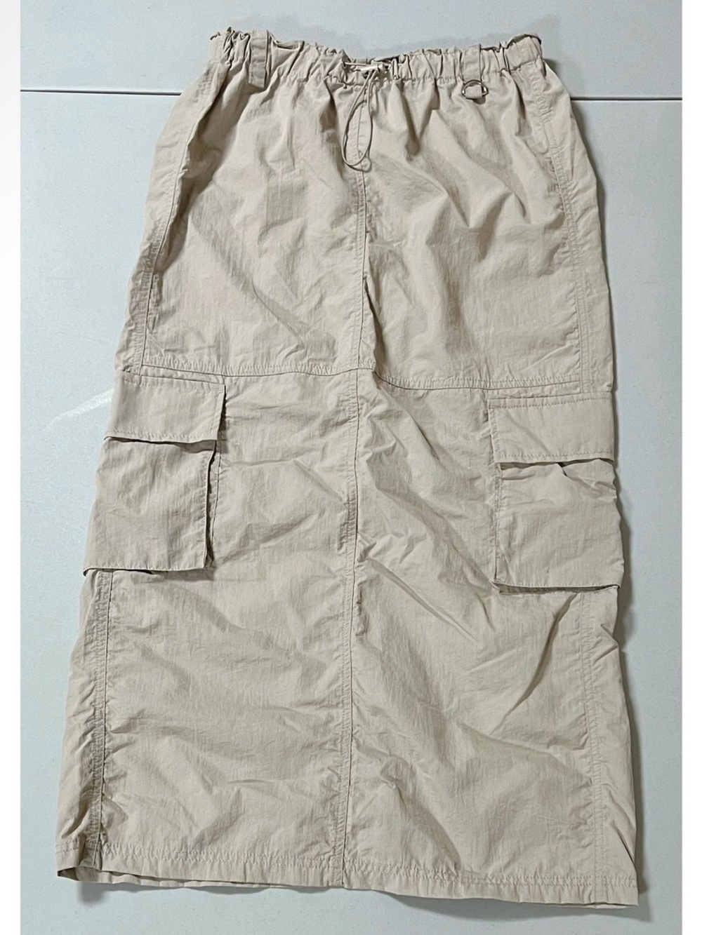 Tan Beige Brown Cargo Maxi Skirt Bottoms Size S ✨ #cargo #y2k #skirt #bottoms